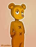  anthro brown_body flashquatsch hi_res male parappa_the_rapper pj_berri plushie solo sony_corporation sony_interactive_entertainment teddy_bear video_games 