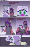 3_claws 3_toes absurd_res ashe_infinity balls blush bodily_fluids boop canid canine claws comic cum cum_drip cum_in_mouth cum_inside dialogue dripping duo eyeliner feet female fox fur generation_6_pokemon genital_fluids genitals goodra green_eyes hair heart_symbol hi_res horn inner_ear_fluff knot knotted_penis living_condom makeup male male/female mammal markings micro multicolored_body multicolored_fur multicolored_hair nintendo nose_boop open_mouth pawpads penis pink_eyes pink_paws pokemon pokemon_(species) purple_body purple_eyeliner purple_hair shrinking size_difference size_transformation snaggle_tooth tail text toe_claws toes tongue tongue_out transformation tuft velvet706 velvet_the_gooey_dragon watermark