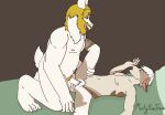  andromorph anthro anvil_position asgore_dreemurr beard blonde_beard blonde_hair blonde_pubes blue_eyes boss_monster bovid caprine con_(mintypinetree) duo erection facial_hair floppy_ears from_front_position fur genitals goat green_eyes hair hi_res horn intersex intersex/male legs_up male mammal mintypinetree multicolored_body multicolored_fur nipples penetration penile penile_penetration penis penis_in_pussy pink_nipples pink_pussy pubes pussy sex slightly_chubby slim undertale undertale_(series) vaginal vaginal_penetration video_games white_body white_fur white_hair white_penis white_tail 