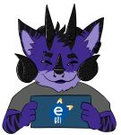  alpha_channel anthro black_horn black_nose canid canine canis chibi clothing digital_media_(artwork) dragon e621 facial_piercing feral fur grey_clothing hi_res horn hybrid jewelry maddoxile male mammal nose_piercing piercing purple_body purple_fur quick septum_piercing sketch solo stripes wolf 