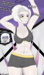 2026 abs absurd_res after_battle angel angel_humanoid artist_name athletic athletic_female athletic_humanoid bedroom_eyes belt biceps big_breasts black_eyebrows black_halo black_lips blood blush blush_lines bob_cut bodily_fluids body_blush body_worship bottomwear boxers_(clothing) bra breast_blush breasts camel_toe cleavage cleavage_cutout clothed clothed/clothed clothing colored_blood curvy_figure cutout damaged_clothing deep_cleavage dialogue digital_drawing_(artwork) digital_media_(artwork) duo embarrased_female embarrassed embarrassed_expression embarrassing_exposure embarrassing_nudity emily_(hazbin_hotel) emotionless english_text exposed exposed_belly eyebrows eyelashes eyeliner feathered_wings feathers female female/female gay_panic glistening glistening_body glistening_breasts glistening_eyes glistening_skin golden_clothing grey_body grey_boxers grey_bra grey_breasts grey_clothing grey_hair grey_skin grey_sports_bra grey_underwear grey_wings hair halo halo_ring hazbin_hotel heaven hellaverse helluva_boss hi_res hourglass_figure humanoid legwear lips long_hair looking_at_another looking_at_viewer lute_(hazbin_hotel) makeup markings medium_breasts midriff muscle_tone muscle_worship muscular muscular_arms muscular_female muscular_humanoid muscular_thighs narrowed_eyes navel nipple_outline not_furry pale-skinned_female pale_skin panicked_look panicking pose purple_background purple_eyes scratches seductive shaded shirt short_hair signature simple_background sport sports_bra sportswear standing striped_wings stripes surprised text thick_thighs thoughts tibunsfw topwear underwear undressed unusual_blood unusual_bodily_fluids voluptuous voluptuous_female voluptuous_humanoid wardrobe_malfunction white_body white_breasts white_hair white_skin wide_hipped_female wide_hipped_humanoid wide_hips winged_humanoid wings yellow_eyes