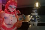 3:2 3d_(artwork) android blender_(artwork) blender_cycles_(artwork) clothed clothing clown cookware digital_media_(artwork) duo eyebrows female female/female five_nights_at_freddy's five_nights_at_freddy's:_security_breach frying_pan gesture grin grinning_at_viewer half_naked hand_gesture humanoid impending_violence kitchen kitchen_utensils looking_at_another looking_at_viewer machine nude nude_female partially_clothed raised_eyebrows robot robot_humanoid s.t.a.f.f._bot_(fnaf) schnozzracclewd scottgames smile smiling_at_viewer smirk smirking_at_viewer steel_wool_studios suggestive suggestive_gesture the_mimic_(fnaf) tools