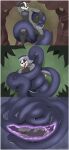  absurd_res anthro badger brazato_of_saldara coiling comic digital_media_(artwork) duo fangs feral forest_background fur genitals hair hand_on_penis hi_res humanoid_genitalia humanoid_penis inside internal male male/male mammal masturbation muscular muscular_anthro muscular_male mustelid musteline nalkhan nude open_mouth oral_vore outside penis plant reptile scalie serpentine size_difference snake tacokurt tail tattoo teeth tongue tongue_out tree vore 