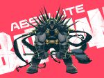  1boy absurdres back_spikes bat_mask batman batman_(absolute_dc) batman_(series) batman_symbol belt black_cape bodysuit cape dc_comics ferranteartes grey_bodysuit highres male_focus muscular muscular_male solo superhero_costume taut_bodysuit utility_belt 