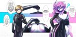 aku_maku breast_growth breasts canid canine clothing english_text first_person_view fox gender_transformation growth hair hi_res human human_to_anthro latex latex_clothing latex_skinsuit mammal pink_hair skinsuit species_transformation text tight_clothing transformation zipper