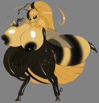  anthro arthropod arthropod_abdomen bee bovid bovine cattle demon fangs female hymenopteran insect insect_wings mammal nipple_mouth princess_apisia solo stinger teats tingtongten udders wings 