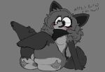 2025 ambiguous_gender anthro anus balls blush breasts butt canid canine canis dawrklawst duo genitals goo_creature gynomorph hi_res imminent_sex intersex intersex/ambiguous jackal legs_up mammal nude spread_butt spreading thick_thighs touching_butt 