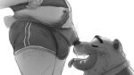 16:9 4k absurd_res animal_crossing anthro athletic_wear ball_sniffing balls bear belly_hair big_balls big_butt big_penis bodily_fluids body_hair bottomwear brown_bear brutte bulge bulge_in_face bulge_rubbing bulge_sniffing butt clothing crotch_sniffing curt_(animal_crossing) drooling duo genitals grizzly_bear gym_bottomwear gym_shorts happy_trail hi_res hotpants male male/male mammal monochrome muscular muscular_male musk musky_balls musky_body musky_penis nintendo penis penis_in_face penis_sniffing polar_bear saliva shorts sniffing sweat sweaty_balls sweaty_genitalia teddy_(animal_crossing) thick_thighs tight_bottomwear tight_clothing tongue tongue_out ursine widescreen