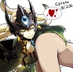  1boy 1girl all_fours bar_censor blonde_hair censored closed_eyes closed_mouth cum cyrano_(aazzss3) gem handjob heart hetero league_of_legends long_hair merfolk mermaid milking_handjob monster_girl nami_(league_of_legends) nude penis smile spoken_heart trembling white_background 