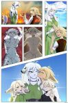  amelia_(twokinds) anthro basitin daughter family father felid female group hi_res keidran keith_keiser kissing male mammal mother pantherine parent pregnant snow_leopard son twokinds webcomic 