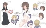  2girls :3 =_= ? arster asymmetrical_sidelocks barefoot black_capelet black_skirt blonde_hair blue_shirt blush bottomless bow bowl brown_hair cannibalism capelet closed_eyes clothes_lift collarbone collared_shirt commentary_request cross-section crying drooling eating egg egg_laying food hair_bow highres holding holding_food holding_utensil kneeling long_sleeves maribel_hearn medium_hair missing_headwear mouth_drool multiple_girls multiple_views navel one_eye_closed pregnant pussy pussy_juice shirt shirt_lift shirt_tucked_in sidelocks skirt smile tentacle_hair tentacles touhou translation_request under_covers usami_renko utensil_in_mouth white_bow white_shirt 