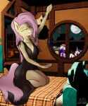  3d_background 5:6 amogus among_us anthro applejack_(mlp) arachnid arthropod bed blackjack_(fallout_equestria) breasts cleavage clothed clothing costume daring_do_(mlp) earth_pony equid equine eyes_closed fallout_equestria female female/female fluffyorbiter fluttershy_(mlp) friendship_is_magic furniture grin group halloween halloween_costume hasbro hi_res holidays horn horse innersloth leia_organa mammal moon my_little_pony pegasus pinkie_pie_(mlp) pony rainbow_dash_(mlp) rarity_(mlp) smile spider spider_web star_wars twilight_sparkle_(mlp) unicorn video_games wings 