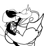  armor canid canine cartoon_network female kissing love male male/female mammal mao_mao:_heroes_of_pure_heart orangusnake raccoon_dog reptile ronii scalie size_difference snake tanuki tanya_keys 