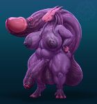  absurd_res anthro balls ballsack_nipples big_balls big_penis bulkrolly eyeless female genitals head_penis herm hi_res huge_balls huge_hips huge_penis intersex living_penis orns penis penis_creature penis_fingers penis_horn pseudo_horn solo tail tail_genitals tail_penis unusual_anatomy unusual_genitalia unusual_genitalia_placement unusual_penis unusual_penis_placement unusual_tail wide_hips 