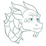  1:1 dragon feels_wojak feral line_art male meme prismdragon scalie seawing_(wof) solo turtle_(wof) wings_of_fire wojak 