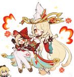  >_o 3girls :d :p ;d ;p ahoge alice_(genshin_impact) arm_up black_bow black_gloves black_shoes blonde_hair blue_eyes blush bow bowtie braid brooch closed_mouth clover_brooch commentary_request detached_collar detached_sleeves dodoco_(genshin_impact) dress eyelashes genshin_impact gloves gold_halo gold_trim hair_between_eyes hair_ribbon halo hand_up hat hat_bow high_heels high_ponytail highres jean_(genshin_impact) jean_(gunnhildr's_legacy)_(genshin_impact) jewelry klee_(blossoming_starlight)_(genshin_impact) klee_(genshin_impact) long_hair long_sleeves looking_at_viewer low-braided_long_hair low-tied_long_hair low_twin_braids low_twintails mother_and_child mother_and_daughter multiple_girls one_eye_closed oooma_155 open_mouth parent_and_child pointy_ears ponytail red_bow red_bowtie red_dress red_eyes red_hat red_ribbon red_skirt red_sleeves ribbon shirt shoes short_sleeves sidelocks simple_background skirt smile sparkle strapless strapless_dress striped_bow sweatdrop thighhighs tilted_headwear tongue tongue_out twin_braids twintails very_long_hair vision_(genshin_impact) waving white_background white_dress white_shirt white_thighhighs witch_hat 