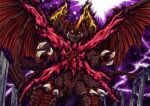 aura bat_wings claws commentary_request creature dark_aura destoroyah extra_horns fangs giant giant_monster glowing glowing_eyes godziburst godzilla_(series) godzilla_vs._destoroyah head_wings highres horns kaiju king_destoroyah mandibles monster no_humans open_mouth oversized_wings road-579 scales sharp_teeth single_horn spiked_wings spikes spines tail teeth wings yellow_eyes 