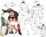  5:4 anthro big_breasts big_butt blood_python bodily_fluids breasts butt duo female grip hi_res jay_scales larger_female male male/female python python_(genus) reptile scalie size_difference skwmt4 smaller_male snake sweat thick_thighs 