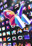 black_eyes commentary crt full_body glowing highres jofamo looking_back no_humans pokemon pokemon_(creature) pokemon_focus porygon solo 