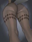  1girl absurdres ass ass_focus black_panties black_pantyhose close-up commentary ellen_joe english_commentary facing_away from_below highres i_s_s_h_i_n kneepits lower_body outdoors panties panties_under_pantyhose pantyhose tail underwear variant_set zenless_zone_zero 