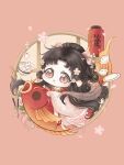  animated animated_gif black_hair blinking blunt_bangs bow bowl brown_eyes chinese_clothes chinese_commentary chinese_hairpin chinese_new_year chopsticks commentary_request dim_sum dumpling fish floating floral_print flower flying_fish food hair_bow hair_bun hair_flower hair_ornament hair_rings hair_stick highres jiaozi koi lantern lattice layered_sleeves long_hair long_skirt long_sleeves looking_at_viewer looping_animation nikki_(series) orange_background paper_lantern parted_bangs petals pink_bow pink_flower pink_sleeves plate plum_blooms_(shining_nikki) print_sleeves red_shirt riding round_window shining_nikki shirt short_over_long_sleeves short_sleeves sidelocks single_hair_bun skirt sleeves_past_wrists sparkle surprised tareme very_long_hair wavy_hair white_skirt wide_sleeves window xiaoyu_qixing 