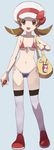  alternate_costume bee-j1 bikini brown_eyes brown_hair cabbie_hat front-tie_top hat kotone_(pokemon) makoto_daikichi micro_bikini midriff navel nintendo photoshop poke_ball pokeball pokemon pokemon_(game) pokemon_heartgold_and_soulsilver pokemon_hgss short_twintails side-tie_bikini smile swimsuit thighhighs twintails white_legwear white_thighhighs 