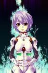  ayanami_rei blue_hair female masaki3 nature neon_genesis_evangelion plugsuit red_eyes short_hair solo 