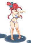  artist_request bikini blush breasts cleavage fuuro_(pokemon) gym_leader pokemon pokemon_(game) pokemon_black_and_white pokemon_bw smile swimsuit 