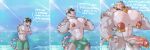 abs anthro balls beach bell bell_collar big_balls big_bulge big_muscles big_nipples big_pecs big_penis blue_eyes bodily_fluids bulge clothed clothing collar comic cowbell crossed_arms cuff_(restraint) detailed_bulge drooling ear_piercing ear_tag english_text erection facial_piercing felid flustered genital_piercing genitals glans growth growth_sequence hair hi_res himbofication huge_balls huge_bulge huge_muscles huge_nipples huge_pecs huge_penis hyper hyper_muscles ineffective_clothing larger_male leopard_spots long_tail male mammal merong mind_break muscle_growth muscular muscular_arms muscular_legs navel nipple_piercing nipple_ring nipples nose_piercing nose_ring outside pantherine pecs penis penis_piercing piercing prince_albert_piercing restraints ring_piercing saggy_balls saliva sea septum_piercing septum_ring sequence shackles size_difference skimpy smaller_male snow_leopard solo speech_bubble spots swimming_trunks swimwear swimwear_only tail text vein veiny_arms veiny_pecs veiny_penis water