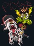 2026 3:4 3_claws 3_fingers 3_toes 4_fingers absurd_res accessories_only action_pose alternate_form alternative_fashion ambiguous_gender angular attacking_viewer bare_breasts bared_teeth big_ears black_background black_hair black_markings black_spiked_collar black_spots black_tail bodily_fluids bottomless broken_chain broken_leash brown_eyelashes brown_eyes canid canine canis chain chain_leash checkered checkered_fur chest_tuft claws clothed clothing collar colored_nails constructed_language cowlick dalmatian digital_media_(artwork) domestic_dog drooling duo ear_piercing emo emo_haircut evil_grin eyelashes facial_piercing fangs_bared feet female female_humanoid feral feralized fingernails fingers floppy_ears foreshortening freckles front_view fur gauged_ear glistening glistening_body glistening_skin goblin gold_(metal) gold_chain gold_crown gold_gauge_piercing gold_nose_ring green_body green_skin grey_highlights gums hair hands_forward headgear headgear_only headwear headwear_only hi_res hidden_eyes highlights_(coloring) humanoid jewelry_only jumping jumping_toward_viewer leash long_ears long_eyelashes looking_at_viewer lop_ears lunging mammal markings messy_linework mostly_nude mouth_focus nails nipples nonbinary_(lore) nose_piercing nose_ring open_mouth perspective perspective_shot piercing pose pounce procreate_(artwork) rebellion red_ears red_gums red_lighting red_mouth red_nose red_text red_tongue red_velvet_(the_menagerie) ring_piercing rose_gold running running_towards_viewer saliva shaded sharp_fingers sharp_teeth short_hair shortstack shortstack_female simple_background sitelen_pona size_difference skull_eyes smear_frame smile spiked_collar spikes spots star_(marking) stylized tail teeth text the_menagerie toes toki_pona_text tongue toothy_grin topless tuft uvula whisker_spots white_body white_claws white_fangs white_fur white_spikes yellow_fingernails yellow_freckles yellow_inner_ear yellow_nails yellow_nipples zara_(the_menagerie)