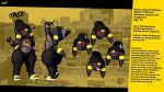 16:9 3d_(artwork) 4k 5_fingers absurd_res anthro artist_name beanie big_butt black_beanie black_body black_bottomwear black_clothing black_coded black_eyes black_fur black_hat black_headwear black_pants bottomwear butt character_name clothed clothed_anthro clothed_male clothing digital_media_(artwork) ears_down eeveelution english_text facial_markings femboy fingers footwear forehead_markings front_view fully_clothed fur generation_2_pokemon gesture grey_clothing grey_shirt grey_topwear hand_gesture hat head_markings headgear headwear hi_res imdajasperbaby jack_(imdajasperbaby) male markings model_sheet multicolored_body multicolored_ears multicolored_fur multiple_images nintendo pants pivoted_ears pokemon pokemon_(species) pokemorph print_clothing print_shirt print_t-shirt print_topwear rear_view red_sclera shirt shoes signature simple_background sneakers solo standing stated_age stated_height stated_species t-shirt tail teeth text thick_thighs thumbs_up topwear two_tone_body two_tone_ears two_tone_fur two_tone_tail umbreon wide_hips widescreen wristband yellow_background yellow_clothing yellow_footwear yellow_markings yellow_shoes yellow_sneakers