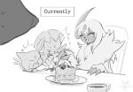 2026 absol ambiguous_gender anthro biped claws digital_drawing_(artwork) digital_media_(artwork) feet feral fingers fur generation_2_pokemon generation_3_pokemon generation_4_pokemon generation_7_pokemon group hi_res horn monochrome nintendo nude nude_ambiguous nude_anthro open_mouth pokemon pokemon_(species) simple_background smile sneasel tenebscuro toes tongue weavile