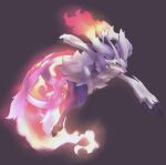 absurd_res braixen fire flaming_hair flaming_tail fur fusion generation_5_pokemon generation_6_pokemon hi_res legendary_pokemon nintendo pokemon pokemon_(species) pokemon_fusion pseudo_hair red_eyes reshiram shoko_steff solo tail white_body white_fur