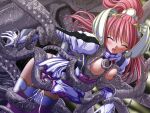  1girl 2000s_(style) :o blush breasts closed_eyes cum cum_in_pussy en_ciel_rena game_asset gloves gold_trim grabbed_by_tentacles kourin_tenshi_en_ciel_rena magical_girl medium_breasts monster nipple_stimulation nipple_tweak nipples non-web_source official_art open_mouth panties pink_hair rape saitou_natsuki self-datamine skirt solo tentacle_sex tentacles thighhighs tomoe_rena underwear variant_set visual_novel_cg 
