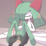 1:1 2021 anus bodily_fluids cel_shading clitoral_hood cotton_swab crepix crying digital_drawing_(artwork) digital_media_(artwork) disembodied_hand duo female female_focus female_humanoid female_penetrated generation_3_pokemon genital_fluids genitals grey_body humanoid humanoid_focus humanoid_penetrated inner_labia japanese_text kirlia leaning_on_wall multicolored_body nintendo onomatopoeia penetration pokemon pokemon_(species) red_eyes sex sex_toy shaded shaking sitting sitting_on_ground slim slim_female slim_humanoid solo_focus sound_effects spread_vulva spreading tears text three-quarter_view toying_partner tremble_lines trembling two_tone_body urethra urine vaginal vaginal_penetration vulva wetting white_body