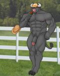  4:5 abs anthro biceps big_penis bovid bovine cattle clothing cowboy_hat facial_piercing fence flaccid flower foreskin genitals grass hat hat_only headgear headgear_only headwear headwear_only hi_res hooves horn leaning leaning_back leaning_on_fence male mammal mostly_nude muscular muscular_arms muscular_legs navel nipple_piercing nipples nose_piercing nose_ring nude outside pecs penis picket_fence piercing plant pubes ring_piercing ronixed rose_(flower) smelling_flower smile solo tree triceps vein veiny_penis 