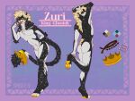  anthro black_body black_fur cheetah felid feline fur hi_res male mammal model_sheet spots spotted_body spotted_fur zurianima_(yagdrassyl) 