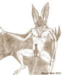  animal_genitalia animal_penis anthro bat_ears bat_penis bat_wings big_ears chiropteran erection eyegis-garr genitals hi_res male mammal membrane_(anatomy) membranous_wings monochrome neck_tuft penis sketch solo tuft wings 