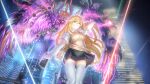  1girl ;) arm_behind_head artist_request bag blonde_hair breasts brown_sweater_vest building chain chain_between_breasts controller duel_masters duel_masters_play's game_asset gloves glowing handbag highres holding holding_controller holding_remote_control ladder large_breasts long_hair looking_at_viewer night one_eye_closed outdoors remote_control shokuhou_misaki skyscraper smile solo sparkling_eyes spider_web_print star_(symbol) star_print sweater_vest thigh_gap thighhighs toaru_kagaku_no_railgun toaru_majutsu_no_index under-elbow_gloves very_long_hair water_tank white_gloves white_thighhighs yellow_eyes zettai_ryouiki 