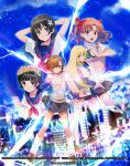  5girls aiming aiming_at_viewer armband bag black_hair blonde_hair blue_eyes blue_sailor_collar blue_skirt brown_eyes brown_hair brown_sweater_vest cellphone coin collared_shirt commentary_request controller copyright_name duel_masters duel_masters_play's electricity electrokinesis flower gloves green_armband grey_skirt hair_flower hair_ornament hairclip handbag head_wreath holding holding_coin holding_controller holding_phone holding_remote_control judgement_armband_(toaru) kneehighs loafers long_hair looking_at_viewer loose_socks mayutsuba_mono miniskirt misaka_mikoto multiple_girls neckerchief official_art phone pleated_skirt railgun_(misaka_mikoto) red_neckerchief remote_control sailor_collar sakugawa_school_uniform saten_ruiko school_emblem school_uniform serafuku shirai_kuroko shirt shoes shokuhou_misaki short_hair short_sleeves skirt smartphone smile socks sparkling_eyes spider_web_print star_(symbol) star_print summer_uniform sweater_vest thighhighs toaru_kagaku_no_railgun toaru_majutsu_no_index tokiwadai_school_uniform twintails uiharu_kazari under-elbow_gloves v-neck very_long_hair white_gloves white_shirt white_socks white_thighhighs yellow_eyes zettai_ryouiki 