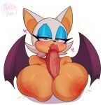  &lt;3 1:1 2022 absurd_res anthro bat_wings big_breasts breast_play breast_squish breasts chiropteran digital_media_(artwork) disembodied_penis duo female genitals hi_res huge_breasts kissing kissing_penis_tip looking_at_viewer male male/female mammal membrane_(anatomy) membranous_wings penis penis_kissing rouge_the_bat sega sex signature simple_background sonic_the_hedgehog_(series) squish thekillerdumb titfuck white_background wings 