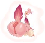  alien anthro anus areola bent_over big_anus big_breasts big_butt breasts butt daredemon7000 exclamation_point female genitals gooze_(sunibee) hi_res huge_breasts huge_butt lilibee looking_at_viewer looking_back multicolored_body nipples nude pink_areola pink_nipples puffy_anus pussy red_eyes solo thick_thighs two_tone_body wide_hips yellow_sclera 
