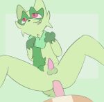  2022 ahegao anal anal_penetration animated anthro balls butt canid canine canis digital_media_(artwork) domestic_dog duo erection felid feline felis floragato fur generation_9_pokemon genitals green_body green_fur hair intersex izyaboicallume looking_pleasured loop low_res lying male male/male male_penetrating mammal neck_accessory nintendo nude on_back open_mouth penetration penis pokemon pokemon_(species) sex short_playtime simple_background small_penis smile solo_focus tongue video_games 
