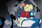  1girl android animated animated_gif ass blonde_hair blue_eyes cyanparrot expressionless glowing glowing_eyes hetero hypnosis metroid_(series) mind_control nintendo open_mouth penis ponytail power_armor pubic_hair pussy red_eyes robot samus_aran sex sitting spread_legs vaginal 