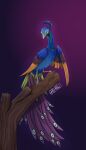  2021 ambiguous_gender anthro avian beak bird blue_body blue_feathers digital_drawing_(artwork) digital_media_(artwork) feathers gabsarts galliform green_body green_feathers hi_res jewelry multicolored_body multicolored_feathers necklace peafowl phasianid purple_body purple_feathers sasi_(sasithya) simple_background solo yellow_body yellow_feathers 