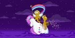  angel barefoot bart_simpson brother brother_and_sister cloud demon demon_humanoid equid equine feathered_wings feathers feet female group hi_res horn horned_humanoid humanoid lisa_simpson male mammal nude purple_sky sibling sister smile spade_tail the_simpsons trio unicorn wings yellow_body young 