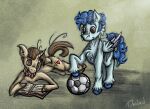  ball book bow_tie curly_winds deidad_dissitum duo equid equine feral football_(ball) friendship_is_magic hasbro horn horse looking_at_another love male male/male mammal my_little_pony pegasus pony unicorn wings wiz_kid 