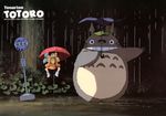  claws ghibli kusakabe_mei kusakabe_satsuki leaves night rain sign signpost tonari_no_totoro trees whiskers 