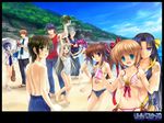  bikini breast_grab inohara_masato kamikita_komari kurugaya_yuiko little_busters! miyazawa_kengo moonknives naoe_riki natsume_kyosuke natsume_rin nishizono_mio noumi_kudryavka saigusa_haruka school_swimsuit swimsuits 