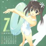  amaduyu_tatsuki calendar paper_texture swimsuits tagme 